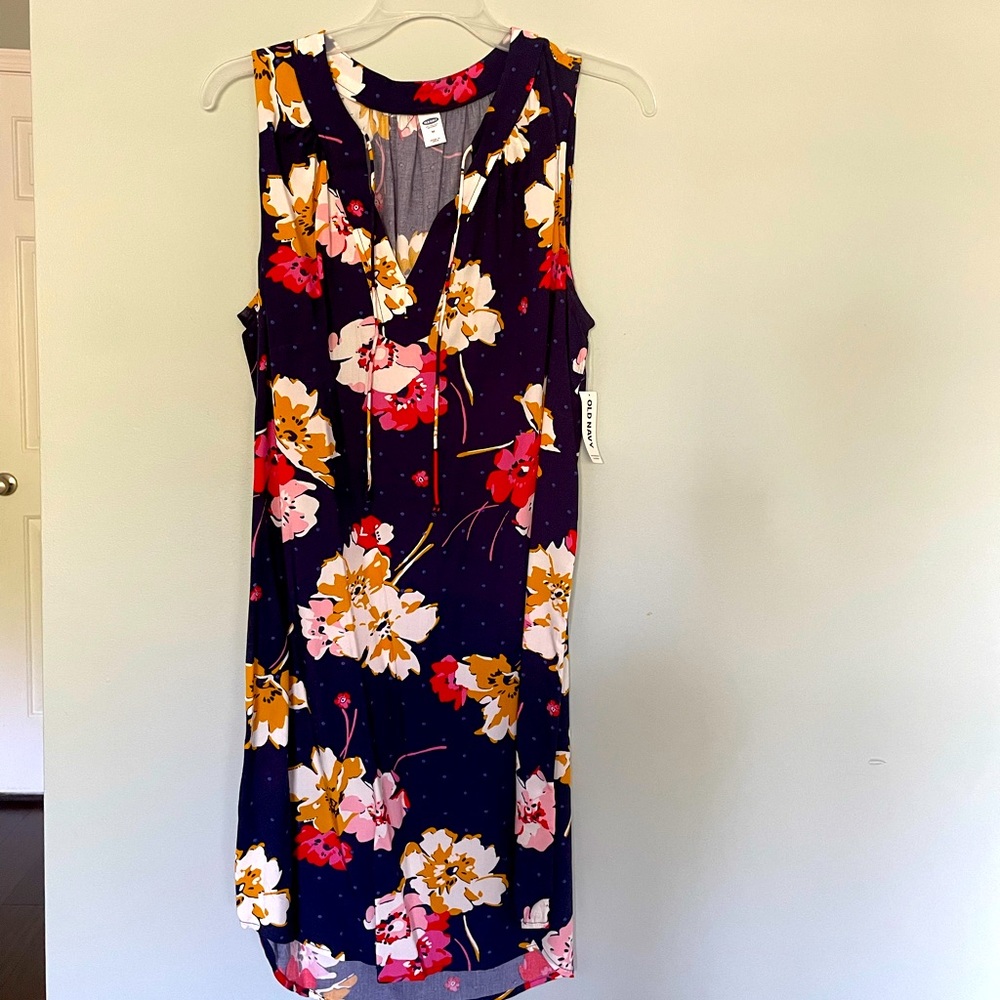 OLD NAVY Womens Floral Sleeveless Dress Size Medium